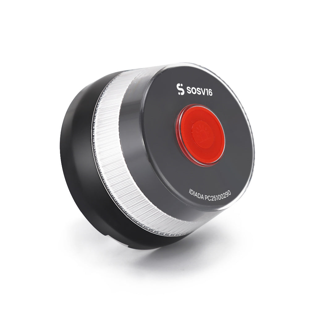 Baliza V16 - SOSV16 Negra Conectada a Telefónica y DGT