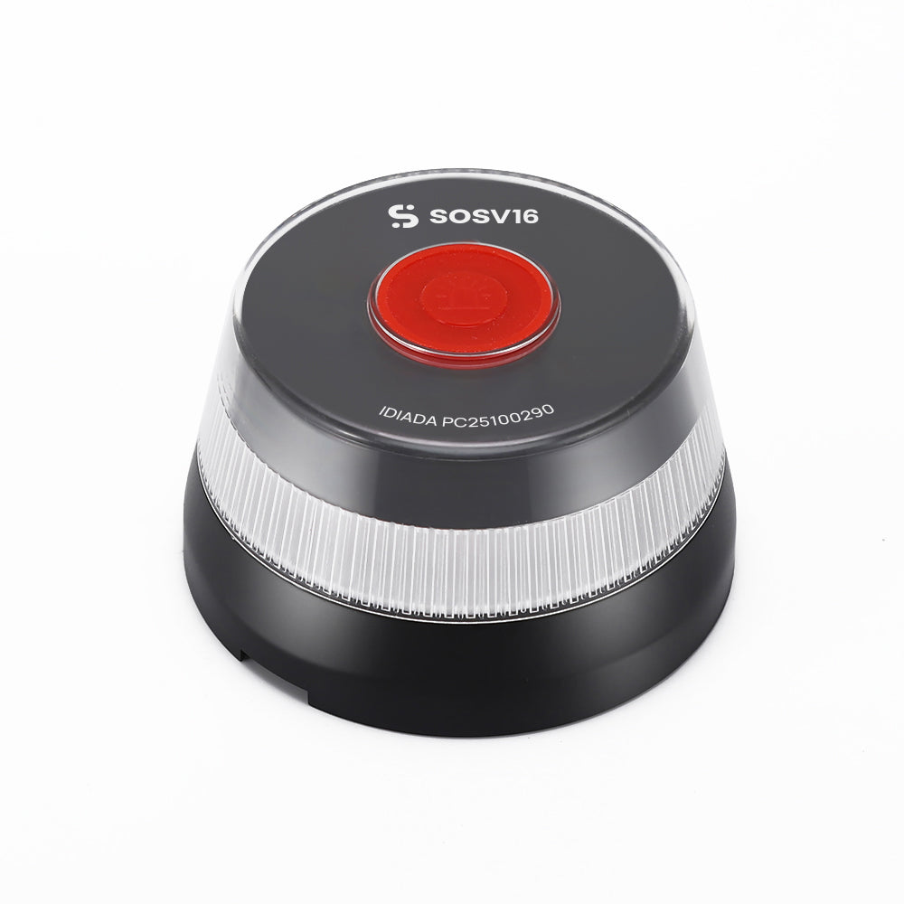 Baliza V16 - SOSV16 Negra Conectada a Telefónica y DGT