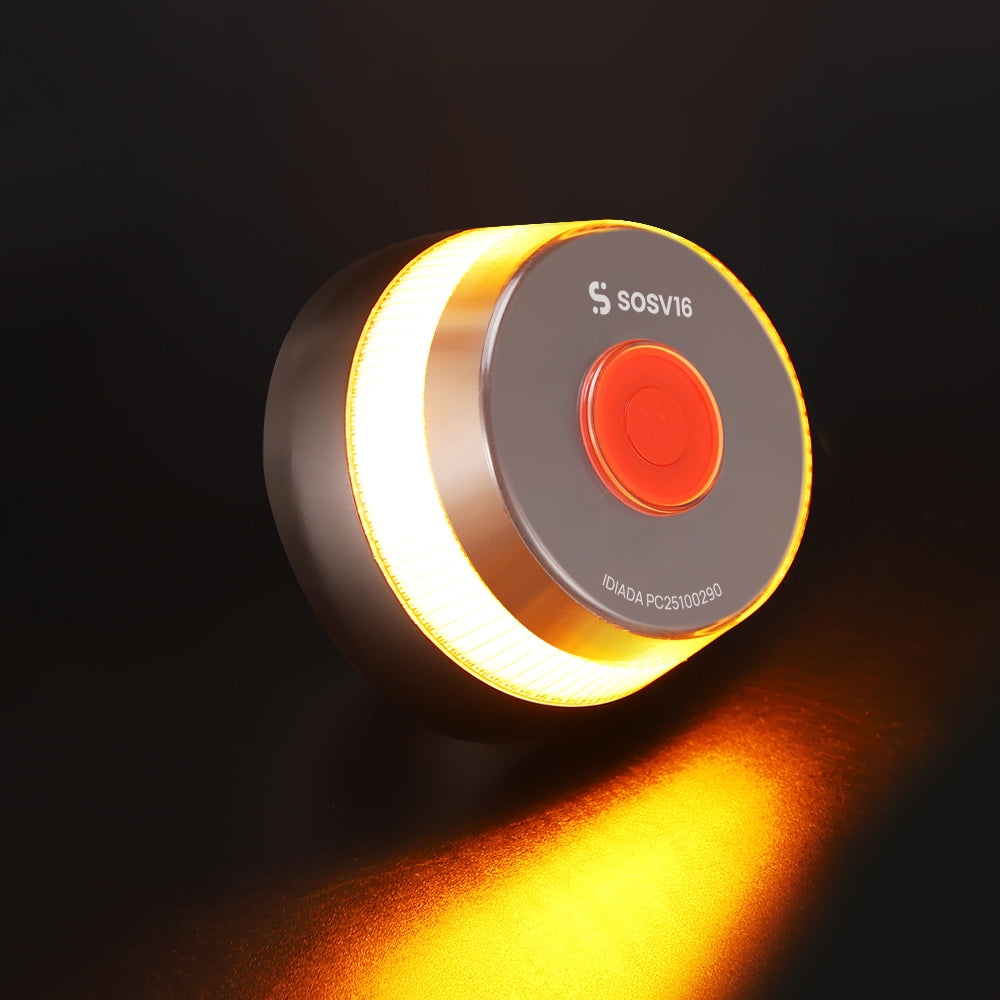 Baliza V16 - SOSV16 Negra Conectada a Telefónica y DGT