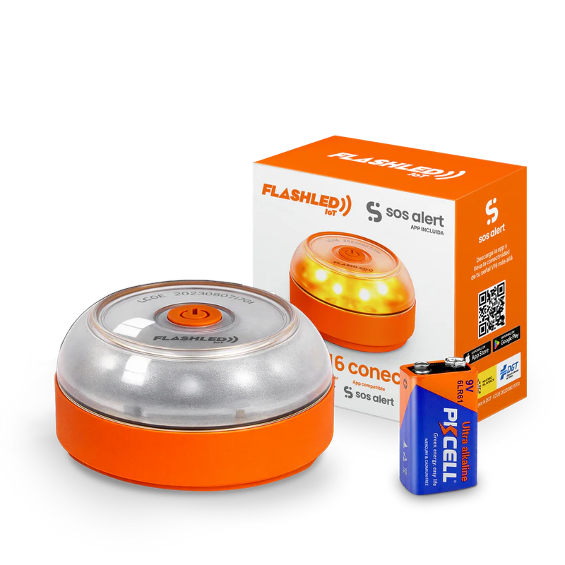 Baliza V16 Conectada FlashLED IoT - Funda incluida